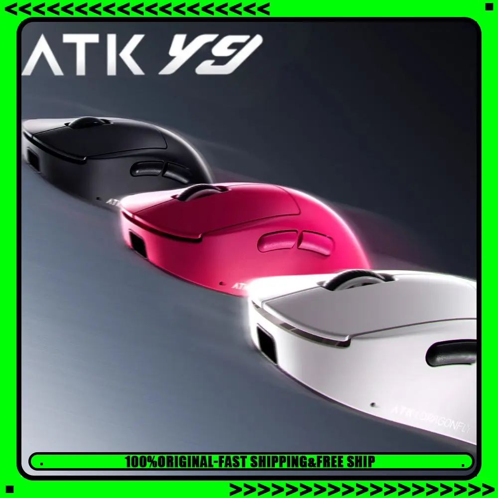 Esports Wireless Gaming Mouse - ATK Dragonfly Y9 Mouse Nirkabel 3-mose