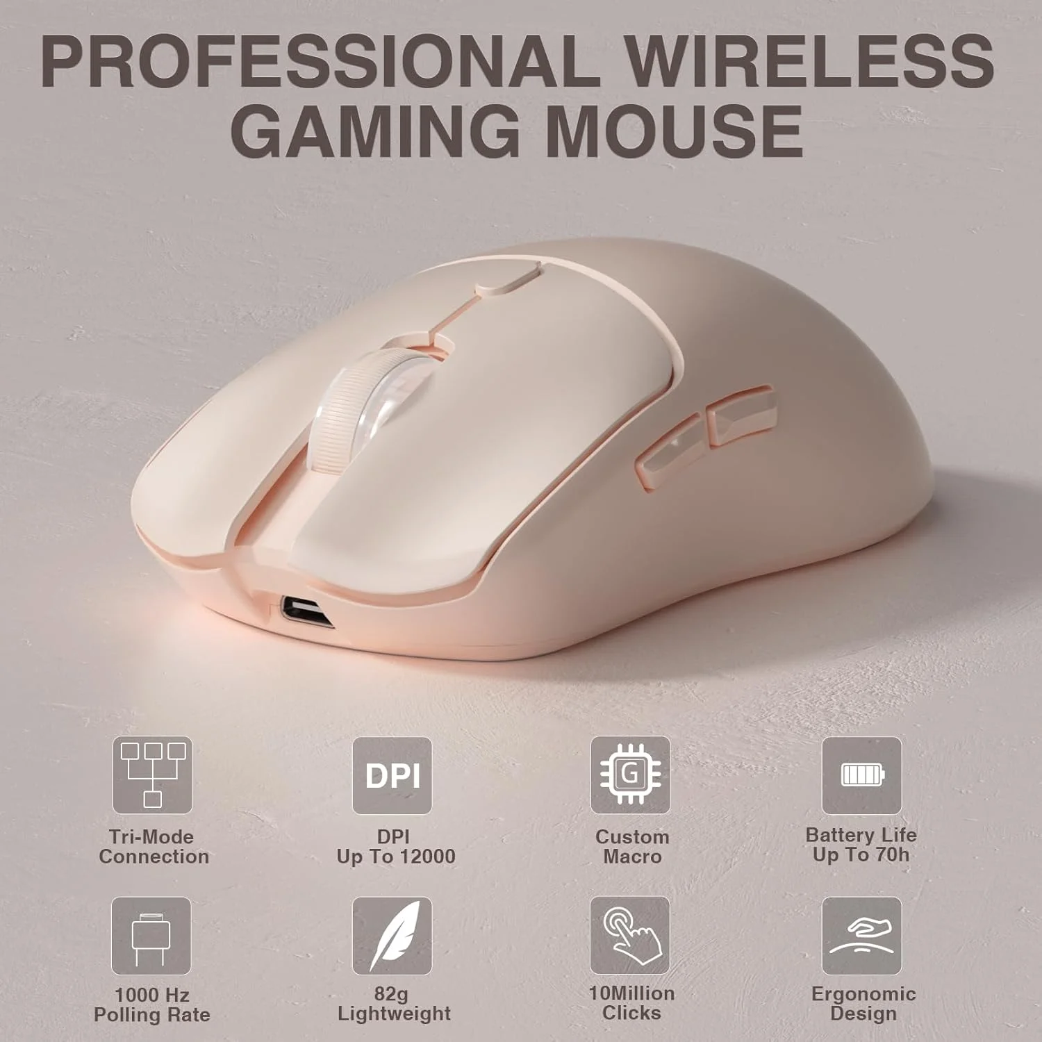 Esports Gaming Mouse - AULA SC580X Mouse Gaming Nirkabel Tri-mode