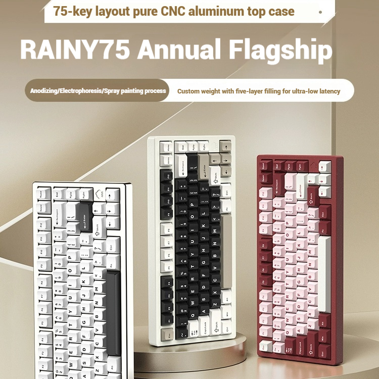 Esports In Gaming - Keyboard Gaming Nirkabel Bluetooth RAINY75 Kustom
