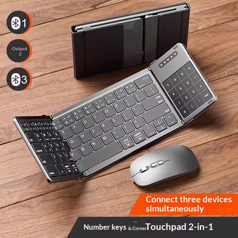 Esports Wireless Gaming Mouse - Keyboard Bluetooth Nirkabel Mengzu Tri Fold