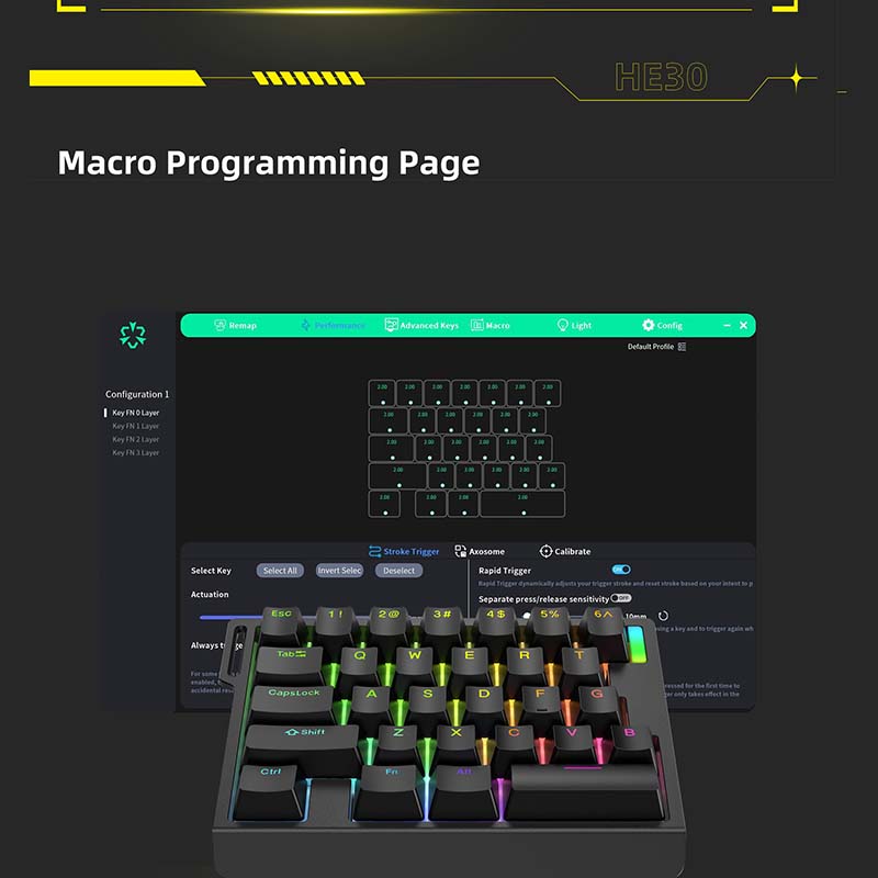 HE30 Keyboard Gaming Mekanik 2 - Esports In Gaming ulasan dan harga