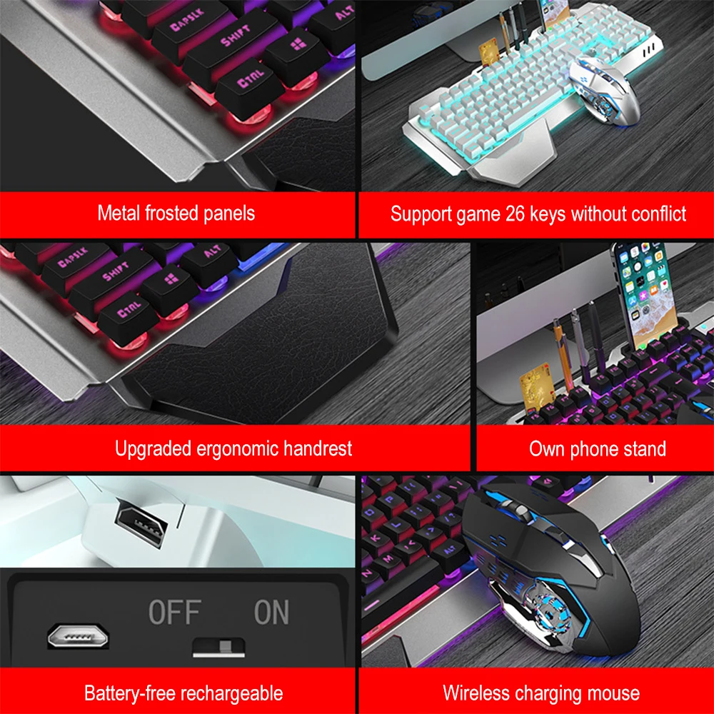 K680 papan ketik dan mouse nir - Esports Wireless Gaming Mouse ulasan dan harga