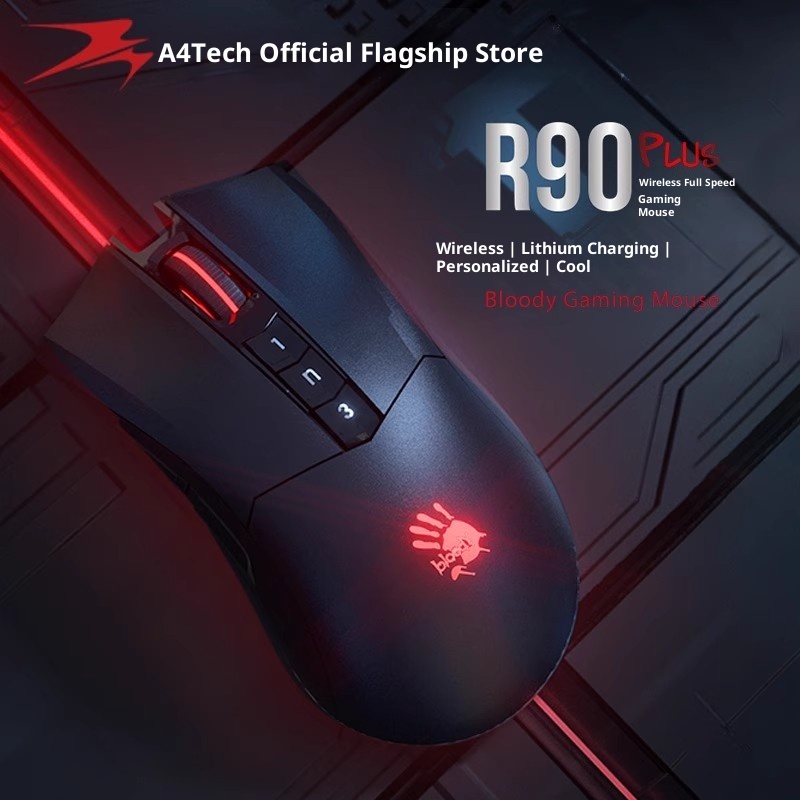 Bloody R90 PLUS Mouse Nirkabel - Esports Wireless Gaming Mouse ulasan dan harga