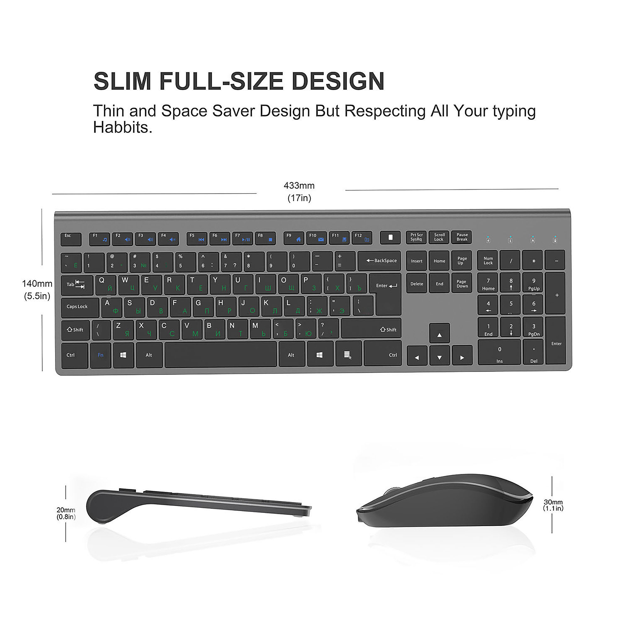 Set Keyboard dan Mouse Nirkabe - Esports Wireless Gaming Mouse ulasan dan harga